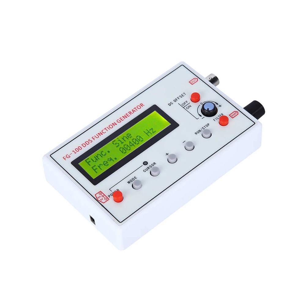 FG-100 DDS функция генератора сигналов Частотный счетчик 1 Гц-500 кГц модуль источника сигнала синусоида + квадрат треугольник форма