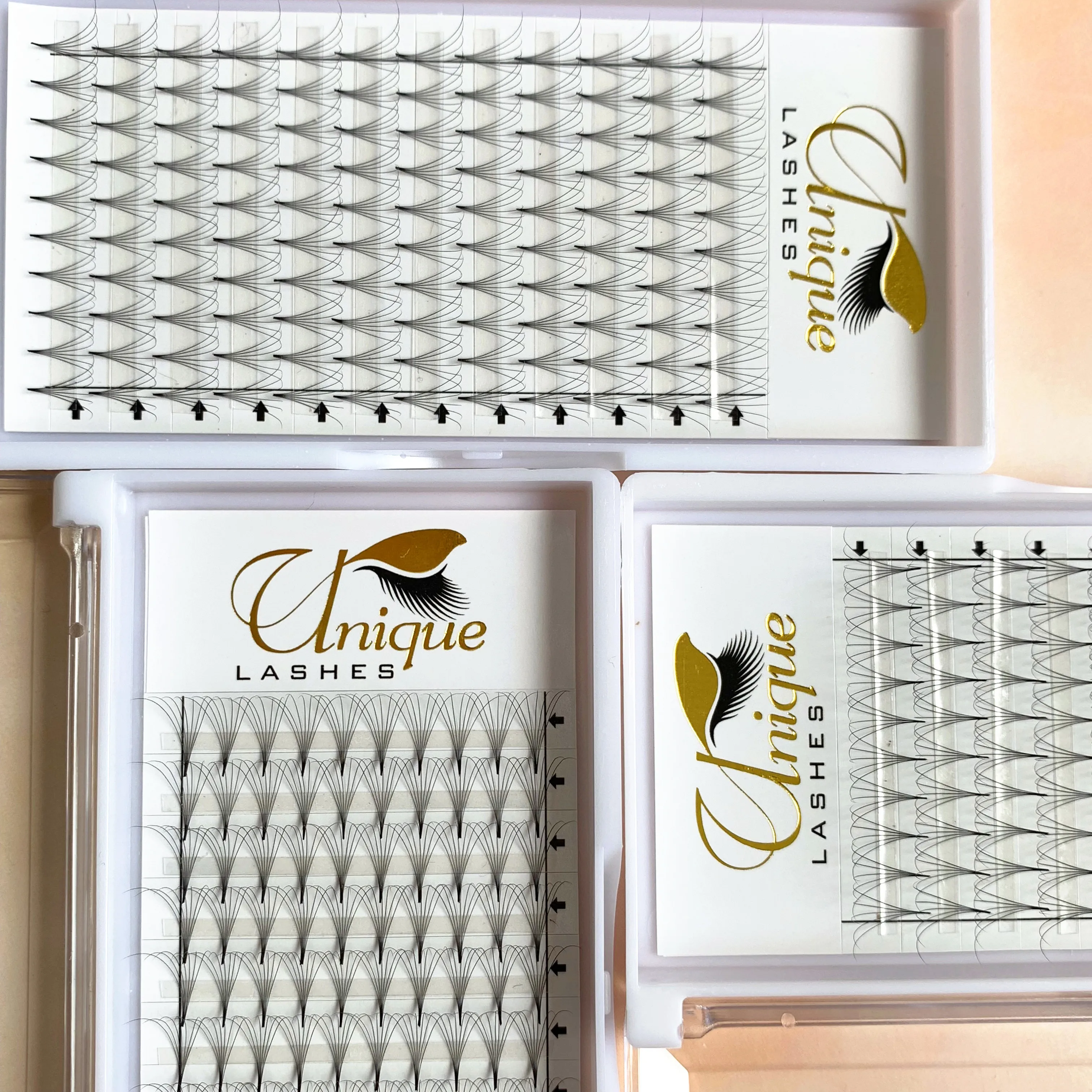 3D 5D 6D 10D Premade Volume Lash Extension Fans Thin Pointy Base Russia Volume Eyelash Extension Fans