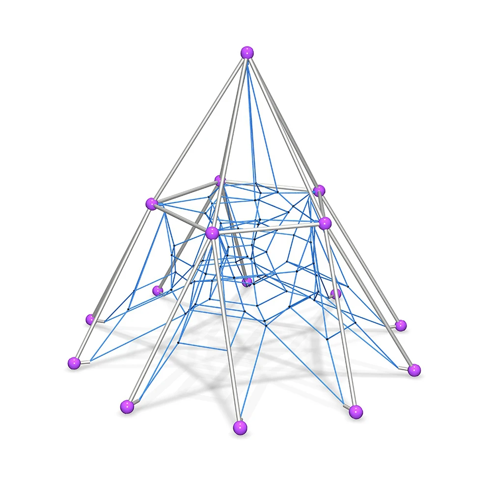 
Used Small Games Swing Set Kids Outdoor Adventure Rope Course 