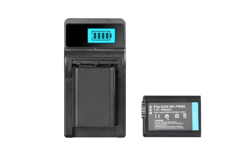for sony NP-FW50 A6000 A6500 A6300 A7R A55 A5100 RX10 A5000 Camera LCD USB Charger Outlet