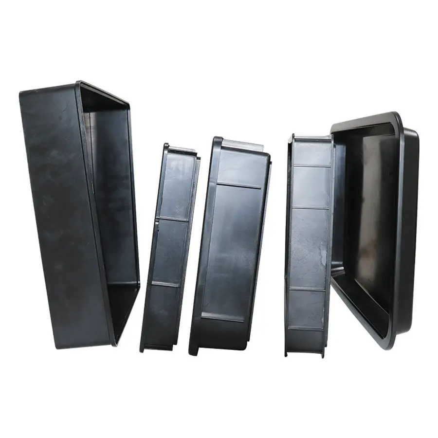 ESD pp plastic box Black PCB Packing Storage Component Container Plastic Circulation Antistatic Box