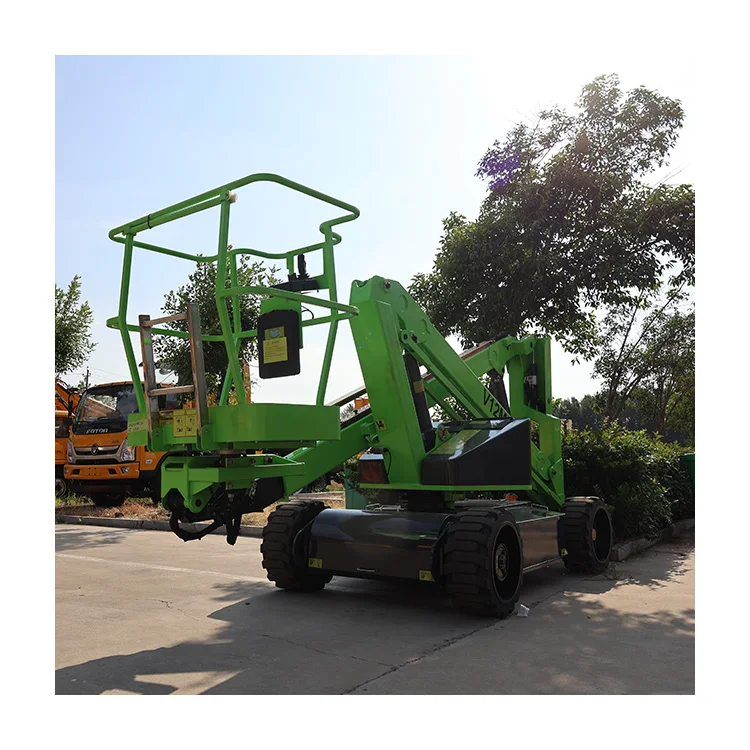 Working Platform Lift 11M 12M 13M Electric Bending Arm Aerial Work Platform Through Ce Iso Certification