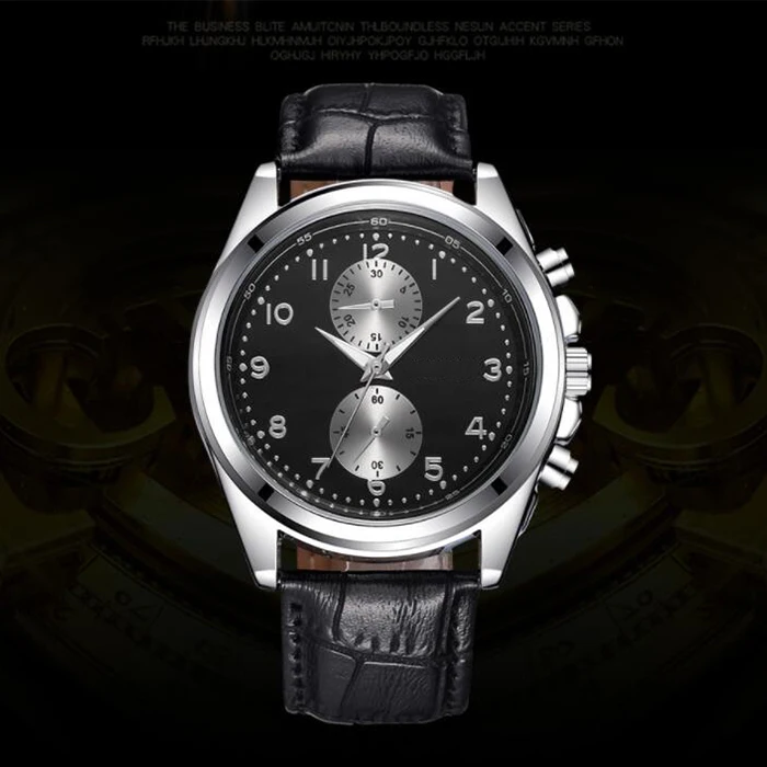 Manufacturer custom private label brand minimalist stainless steel case casual quartz watch accessories man leather watch