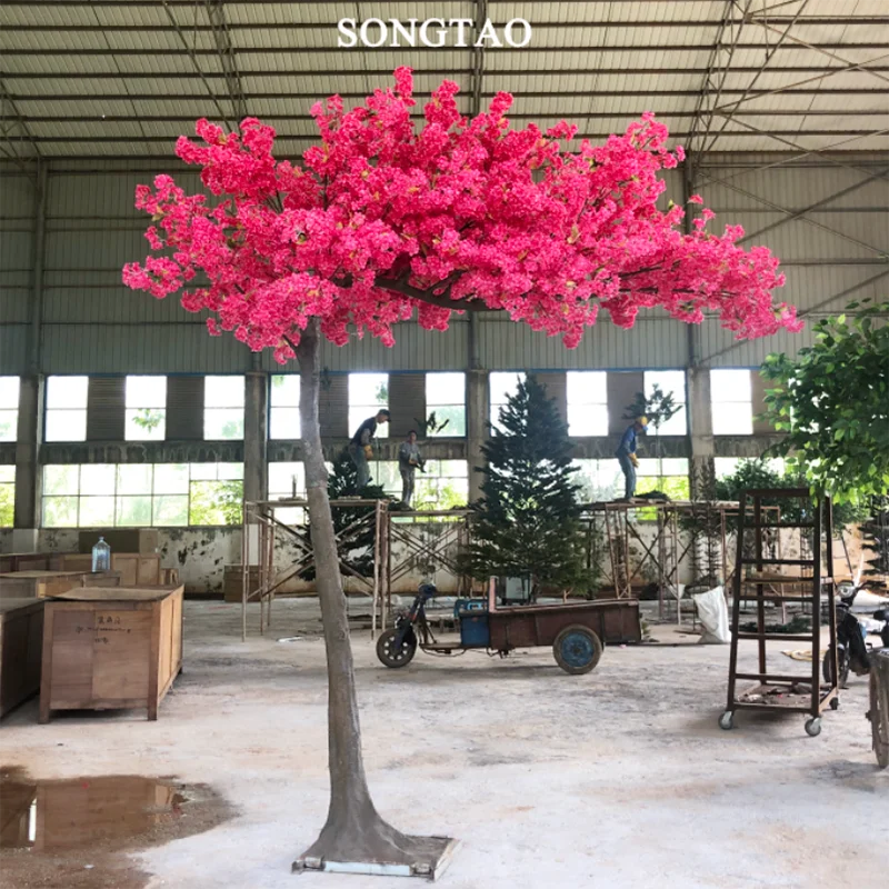 Japanese silk artificial cherry blossom tree wedding decor flower wedding ornamental plants wishing tree