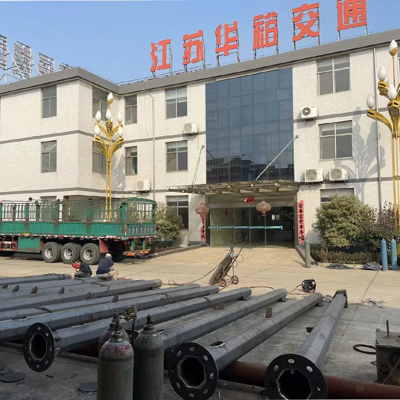 China Factory Custom Ip65 9M Single Arm Road Pole Galvanized Street Light Post