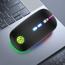 Newest A20 Optical RGB 2.4Ghz RGB Mice USB Optical Rechargeable Wireless Mouse