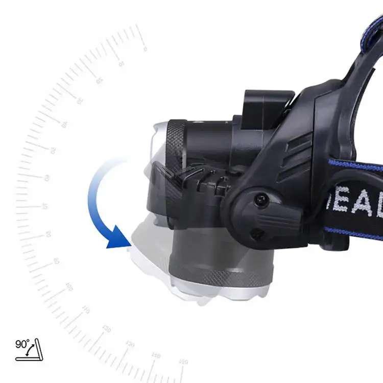 
FREE SAMPLE Rechargeable Waterproof Hunting Headlight Head Flashlight Lampe Frontale Torch Led Headlamp 