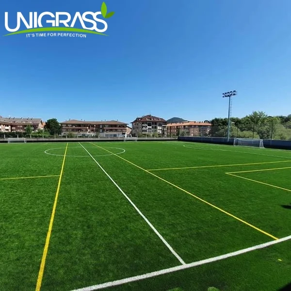 UN excellent quality Popular soccer artificial grass carpets for football stadium for football field