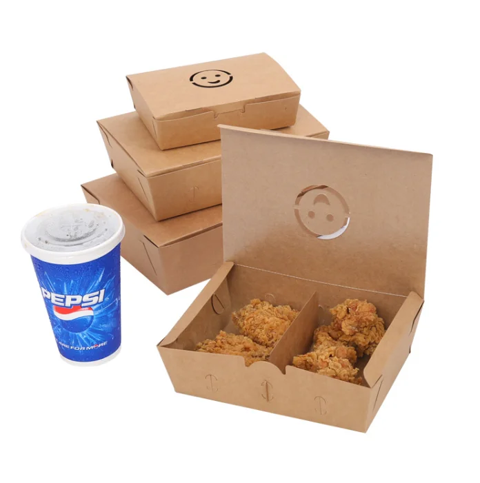 Customized Disposable Food fried chicken packaging box Chicken cutlet packing box