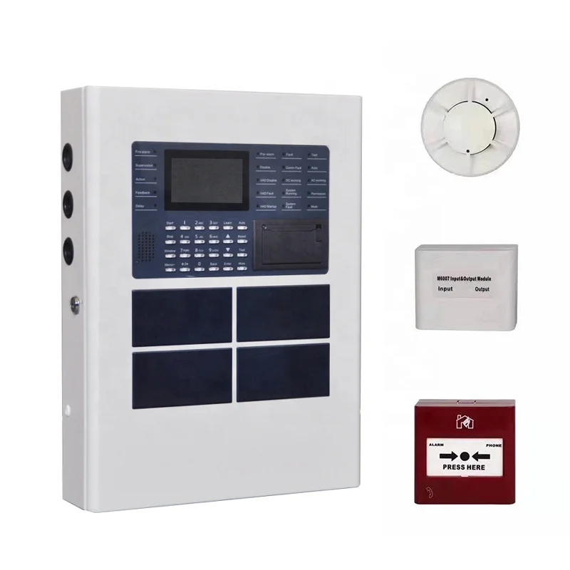 100 point Addressable CE Certificated Conventional Fire Alarm System Control Panel For Building