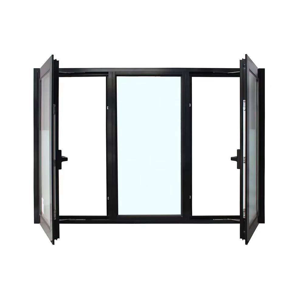 Minglei Custom Thermal Break Aluminum Window Triple Glazed Hurricane Impact Resistant Casement Window