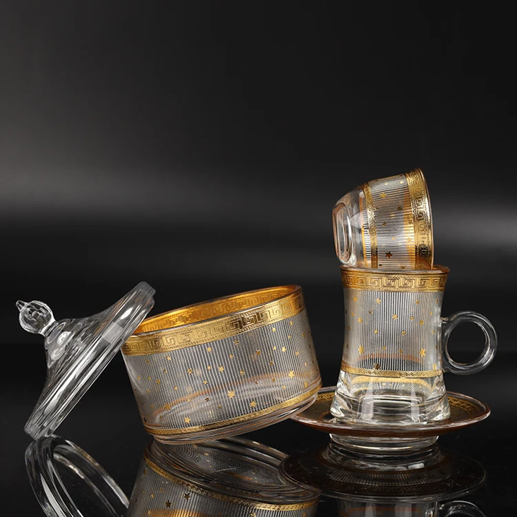 Arabic Style Cawa Cup  Eco-friendly Tea Cup Set and Arabic Glass Coffee and Teacup
