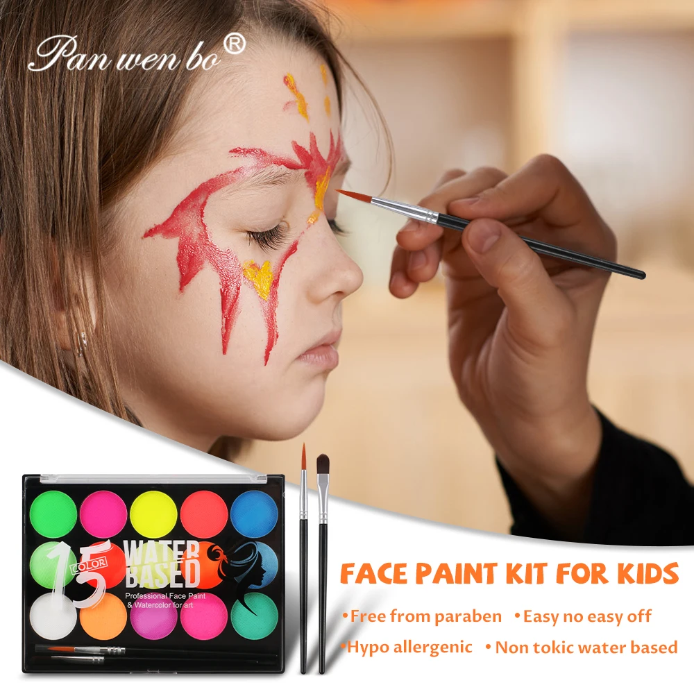 Wholesale Water Soluble Oil Paint Non-Toxic 15 Colors Body Pigments For Cosplay Party Drawing Face And Body Painting