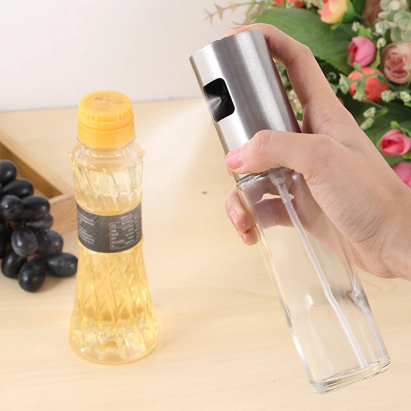 Hot Selling 100Ml Olive Oil Spray Bottle Salad Bbq Kitchen Baking Roasting Cooking Olive Oil Sprayer spice bottle  olive oil bot