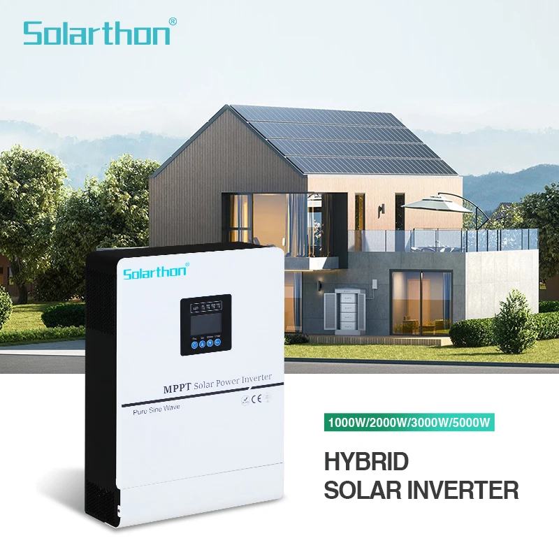 High frequency 3kw 5kw Off Grid Power System Solar Energy System 5KW Pure Sine Wave Hybrid Solar Inverter