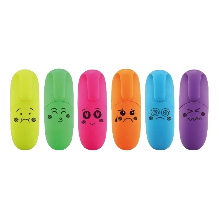 Mini Neon Highlighters: Pocket-Sized Brilliance, 6 Vibrant Colors, Perfect for School, Office, and Home