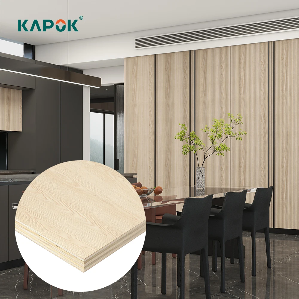 Kapok wood mdf board white panel melamin mdf board