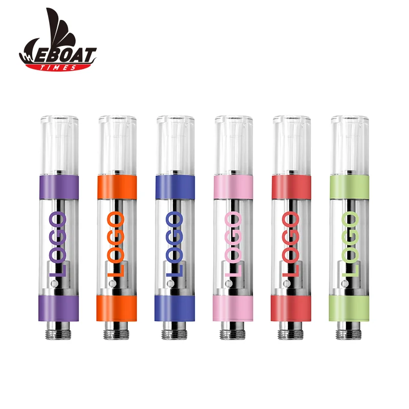 
2020 Wholesale Eboattimes 0.5ml/1ml C10 510 glass cbd oil vape pen Cartridge usa thick oil cartridge 