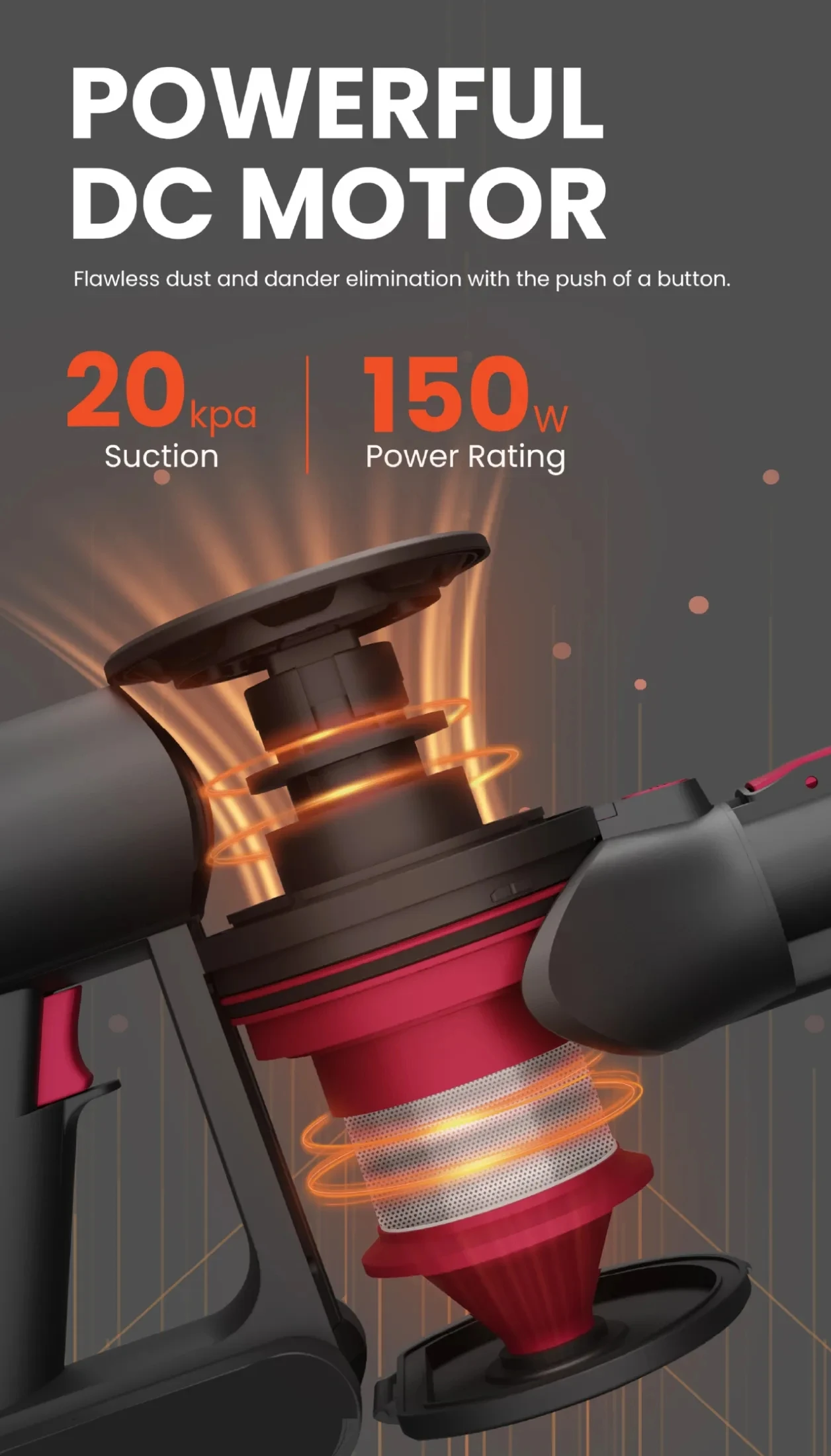 New arrivals 150w 3speeds Staubsauger Portable Battery Vaccum Handheld Cordless Stick Cyclone Vacuum Cleaner Wireless