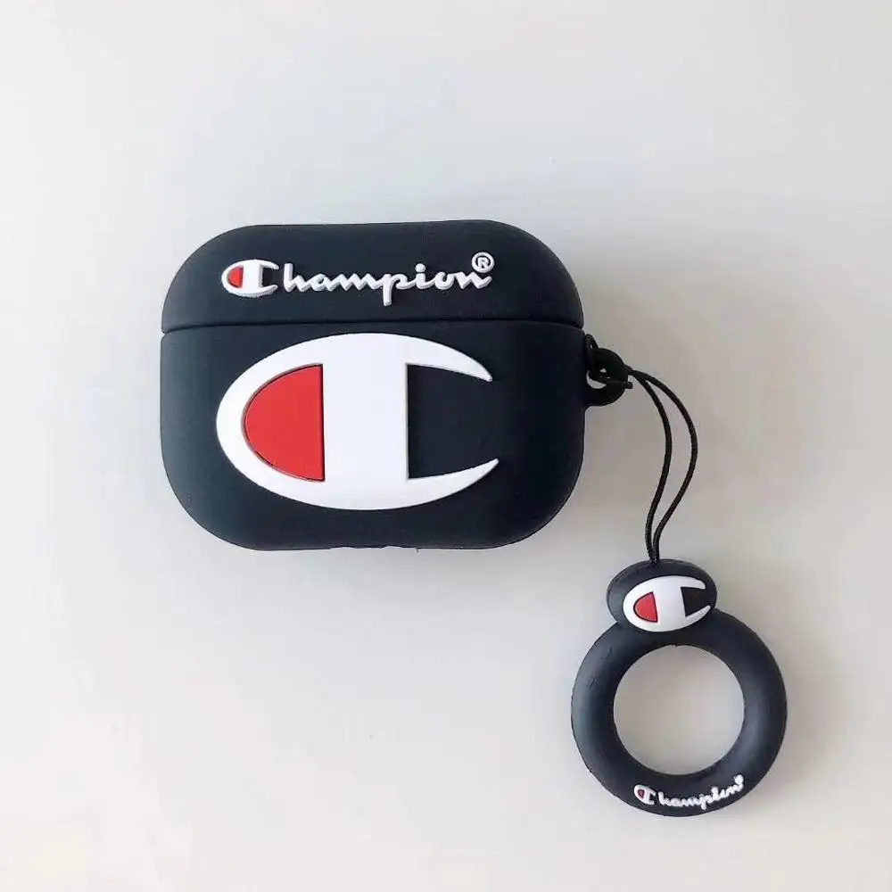  Лидер продаж 2020 чехол для AirPod забавный защитный с 3D рисунком чемпиона Apple Airpods