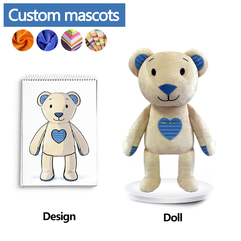 Custom Cartoon Animal Toys Plush Toys Custom Stuffed Animals Plushies Make Your Own Movie Derivative Plush From Design