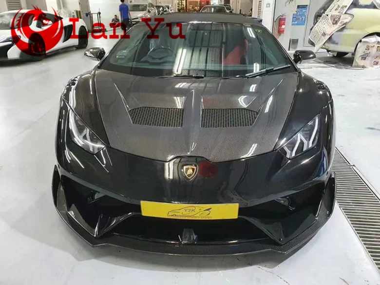 Suitable for Lamborghini HuracanLP580 LP610 dry carbon fiber LB style hood