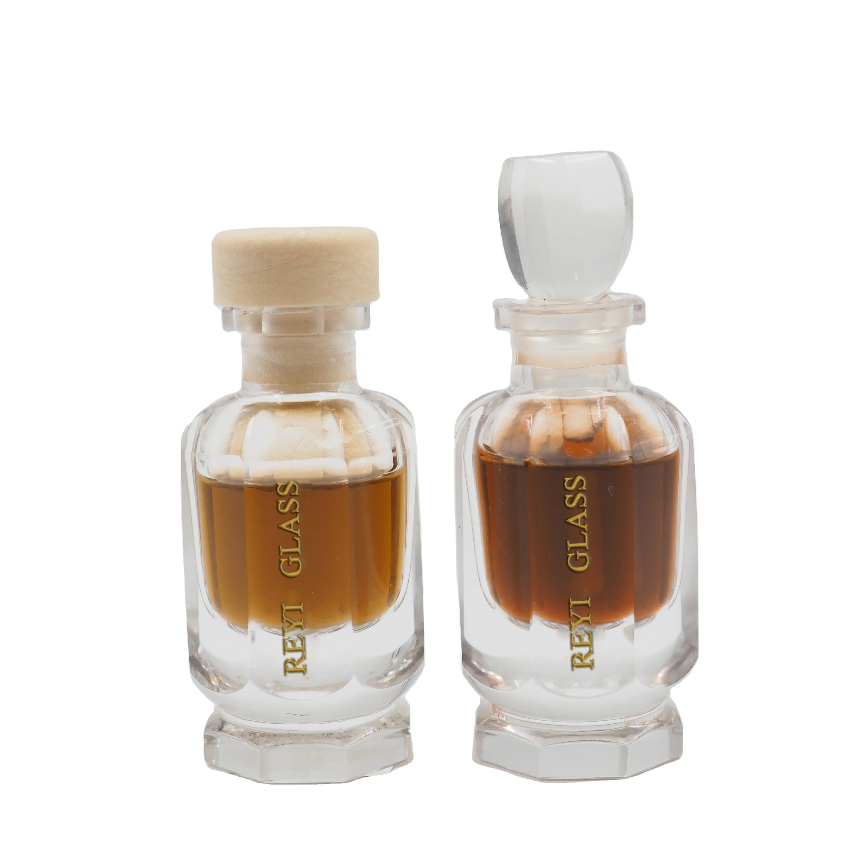 Customized 6 ML Polished Good Quality Small Size Attar Oil Crystal Bottle