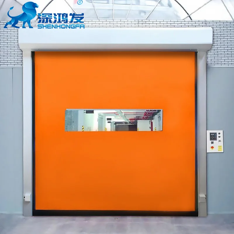 China manufacturer make automatic rolling shutter door PVC cold storage door hinged door