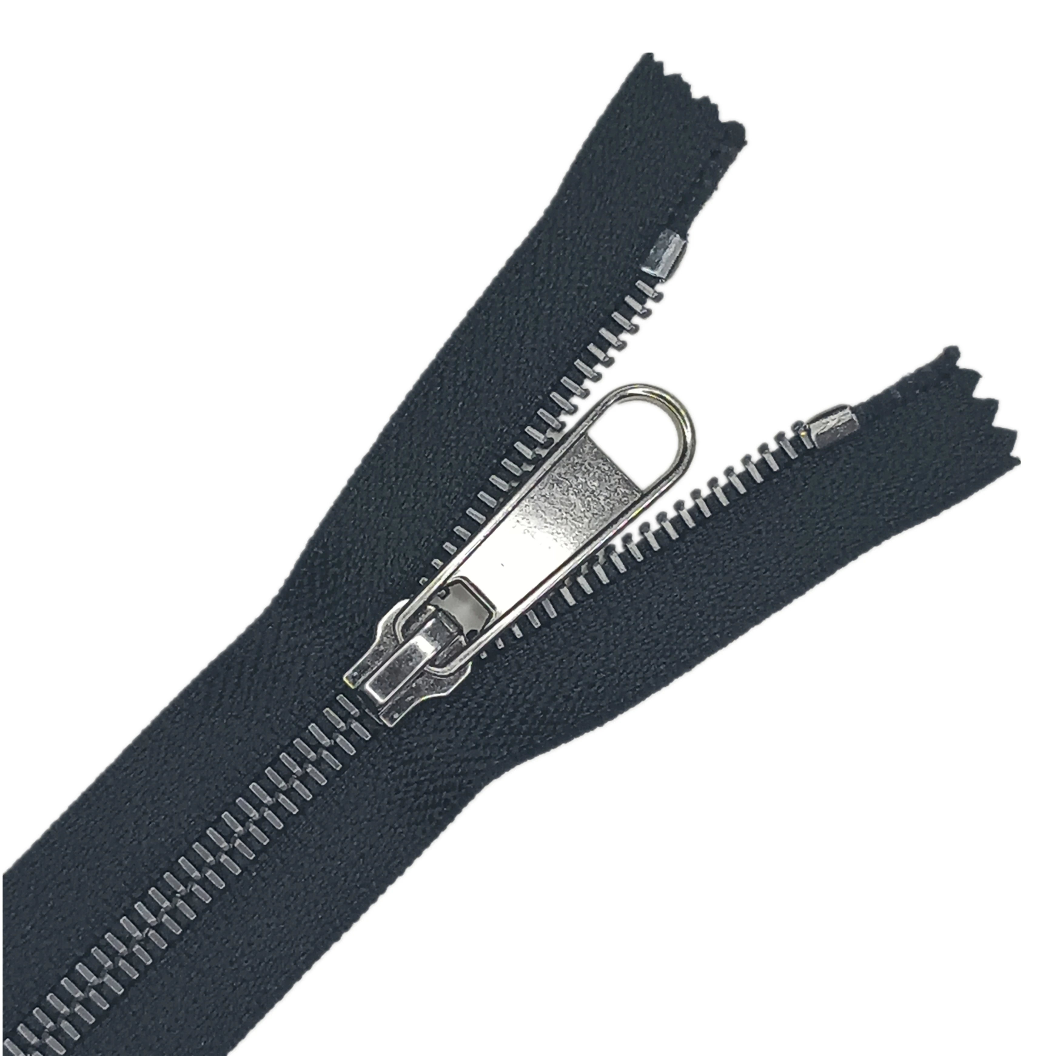 Matte wholesale custom Metal #5 plating European Teeth Closed end zippers with sliders for shoes Clothing bags Luggages