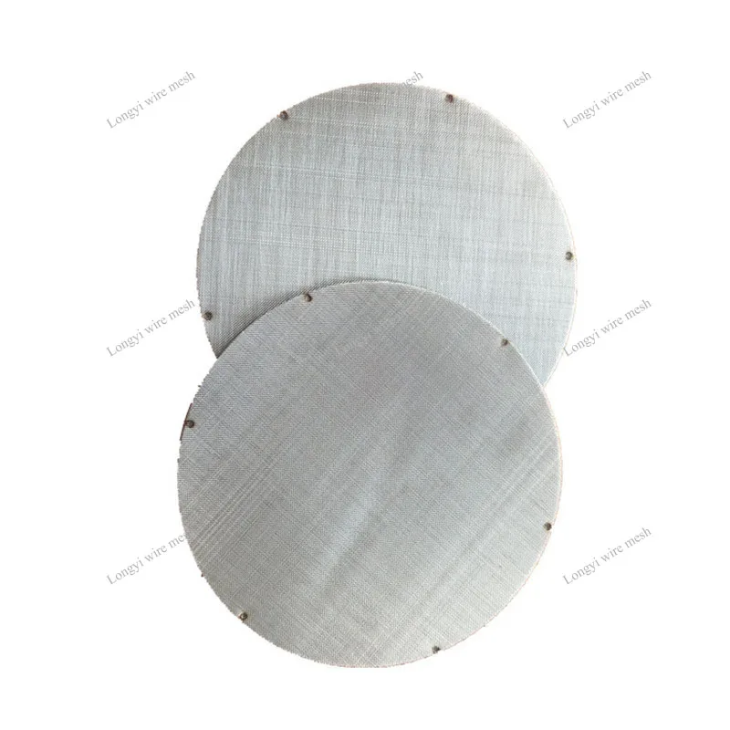 
2-7 layers stainless steel wire mesh 20-200 micron Spot welding mesh screen filter disc 