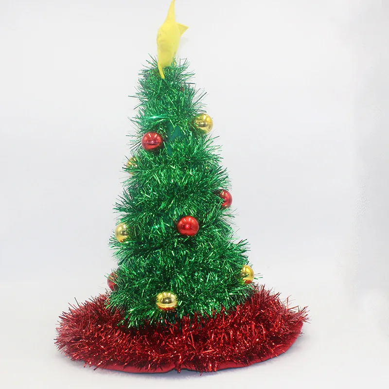 Christmas Tree Hat On Headband Christmas Xmas Party Santa Fancy Dress Costume Hat Holiday Decorations Headgear
