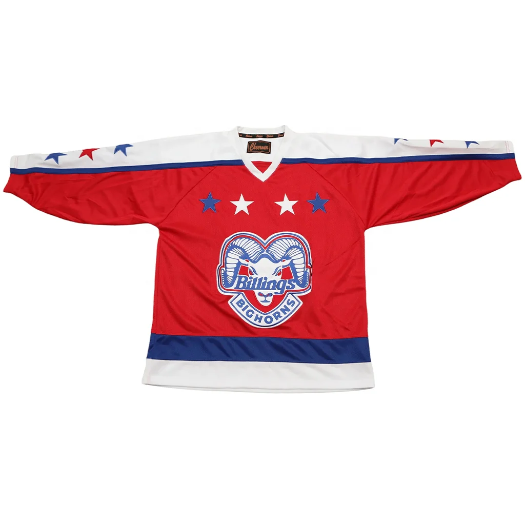 Custom Roller Hockey Jersey Billings Bighorns Ice Hockey Clothing Sublimation Ice Hockey Wear
