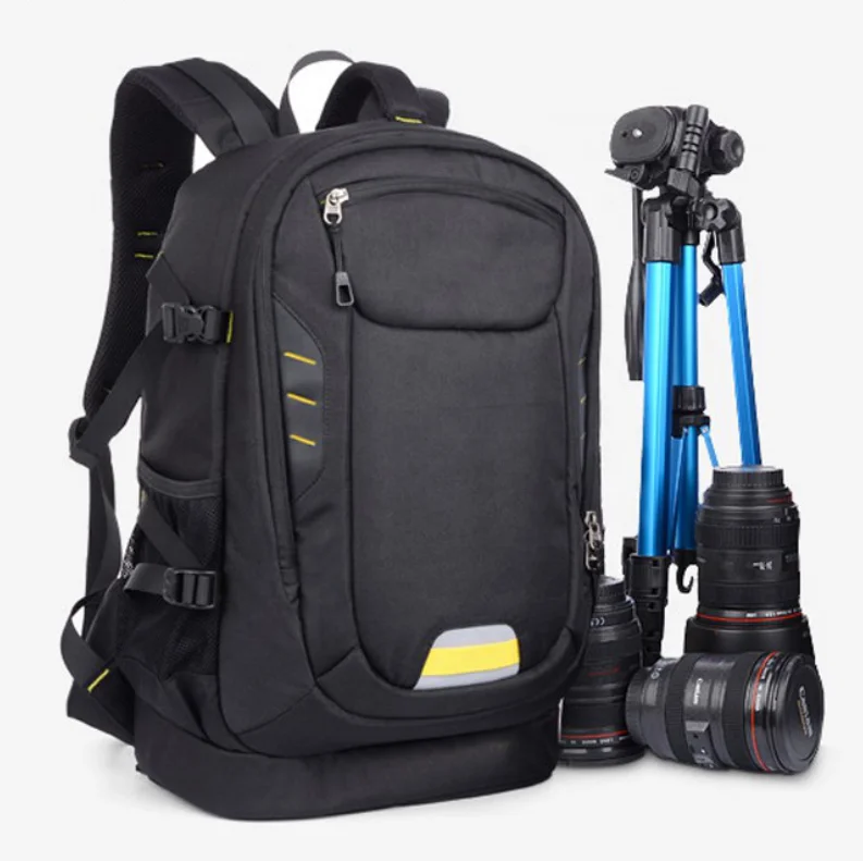 
brand fashion Anti-water Anti-shock nylon backpack camera len Digital DSLR camera bag 