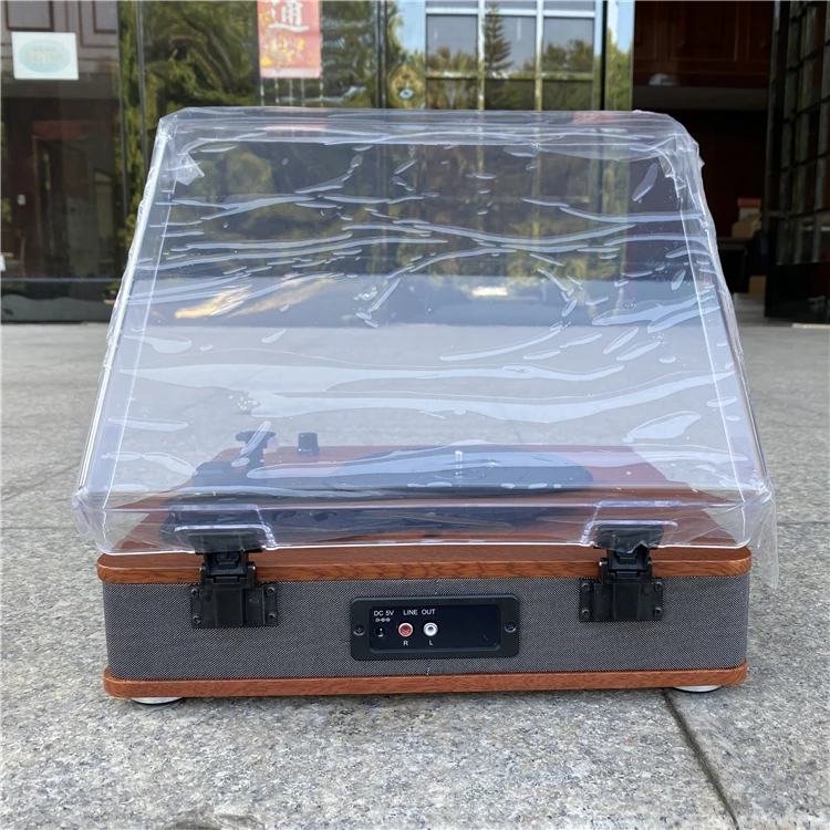 Деревянный Ностальгический стерео проигрыватель записей виниловый поворотный проигрыватель с функцией записи