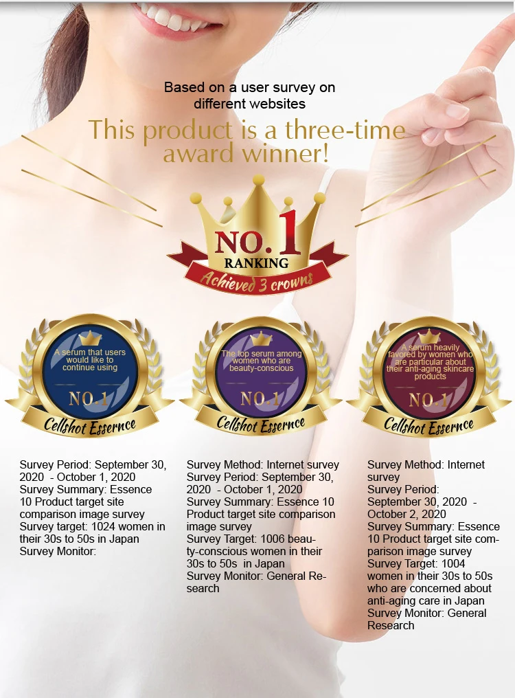 GLORIE Human Stem Cell Essence Hyaluronic Acid Face Serum 7 Packs