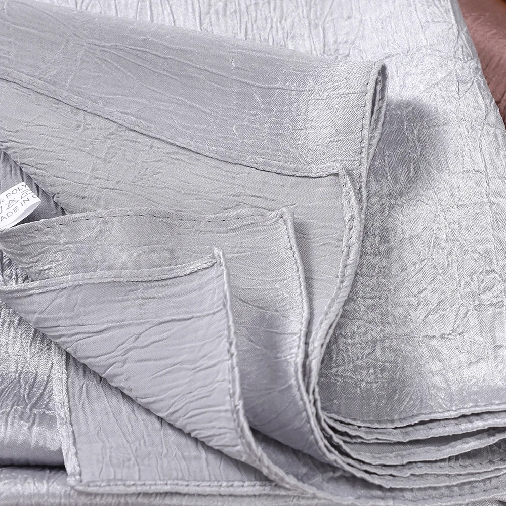 New Coming Crinkled Silk Fabric Shimmer Hijab Malaysian Silk Hijabs Party Dress Crepe Satin Hijab