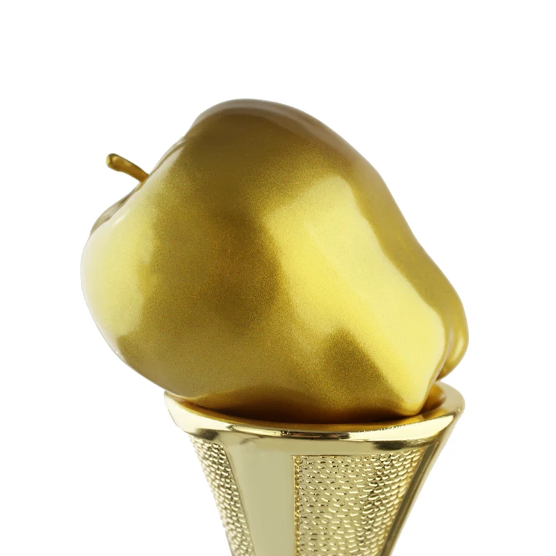 Горячие продажи золотые яблочные трофеи на заказ Сувенирные товары