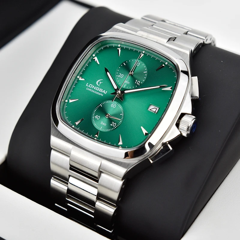 LONGBAI Factory Premium Custom Quantity Brand Men Fashion Waterproof Mechanical Stainless Steel Automatic Watches