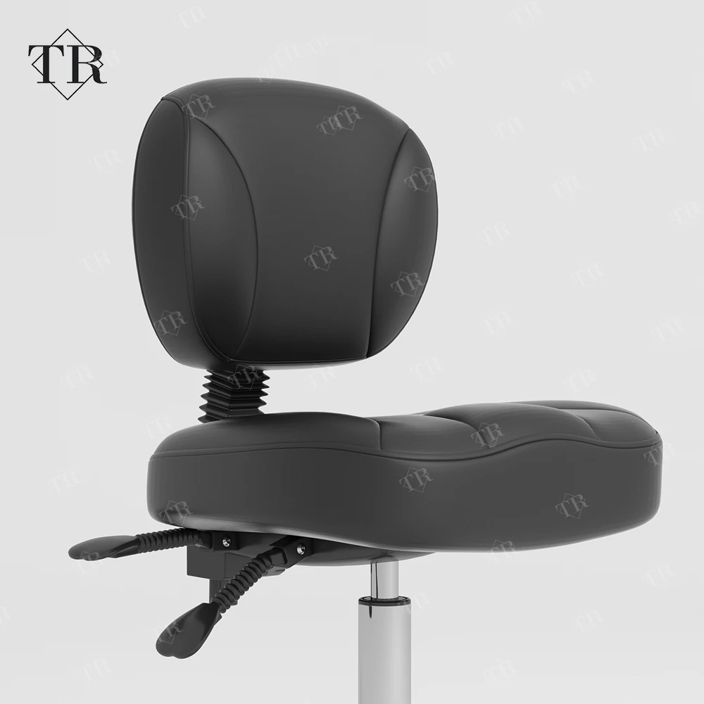 Turri Black Wholesale Commercial Premium Beauty Barber Chair Round Stool Barbershop Hair Salon Chair Moved Nail Stool