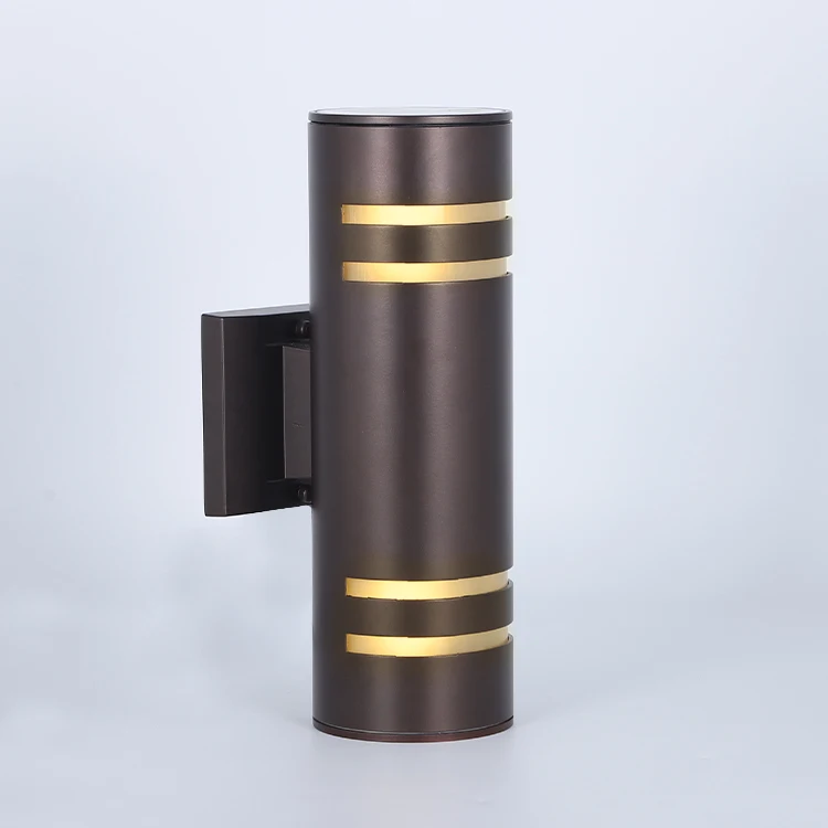 cylinder outdoor wall light led metal black lighting outdoor wall mounted lamp