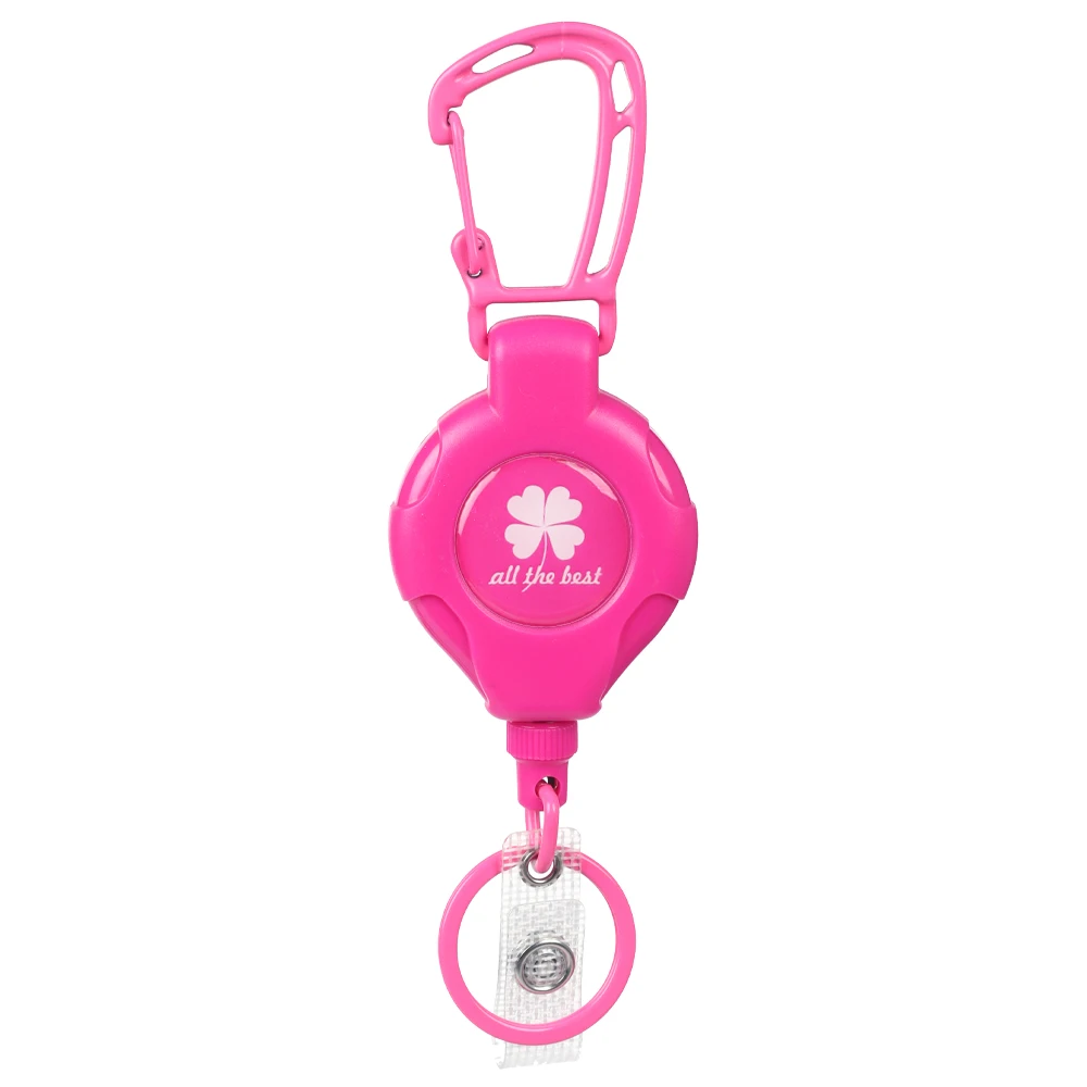 Уличная катушка для бейджа прочная пластиковая легкая с металлическим крючком открывания бутылок