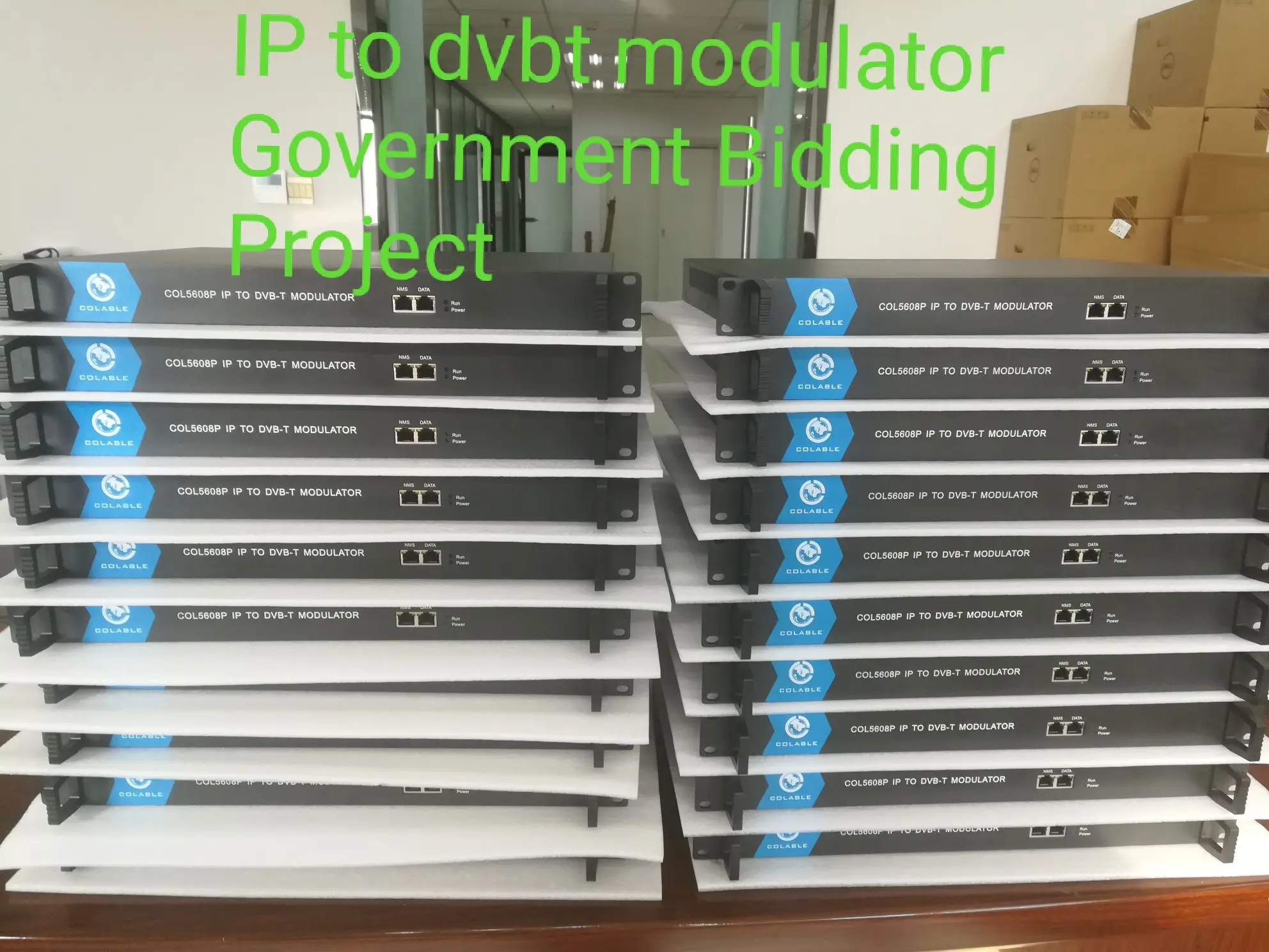 Hot sale  DVB-T modulator catv  IP dvb modulator dvb-t hotel tv  IP  8 in 1  RF DVBT Modulator COL5608P