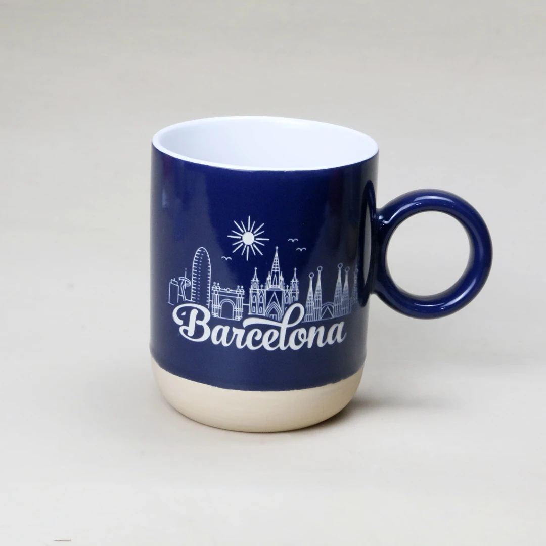 Manufacturers Supplier Customized Print Design Ceramic Personalized Barcelona Tourist Souvenir Mug