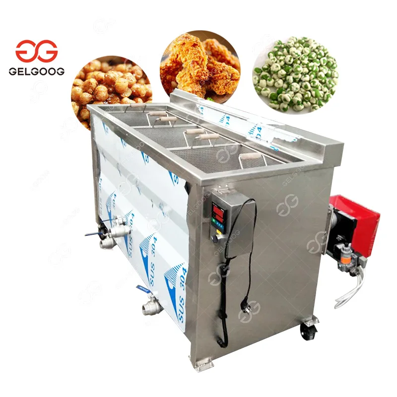 Commercial Automatic Potato Crisps Frying Machinery Fried Chicken Machine Plantain Banana Chips Deep Fryer