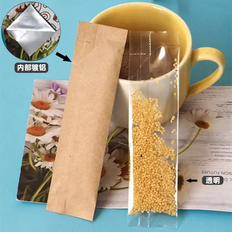 New Arrival Food Grade Aluminum Foil Moisture Proof Pouch Valve Smell Proof Three Side Seal Coffee Tea Packaging Bag