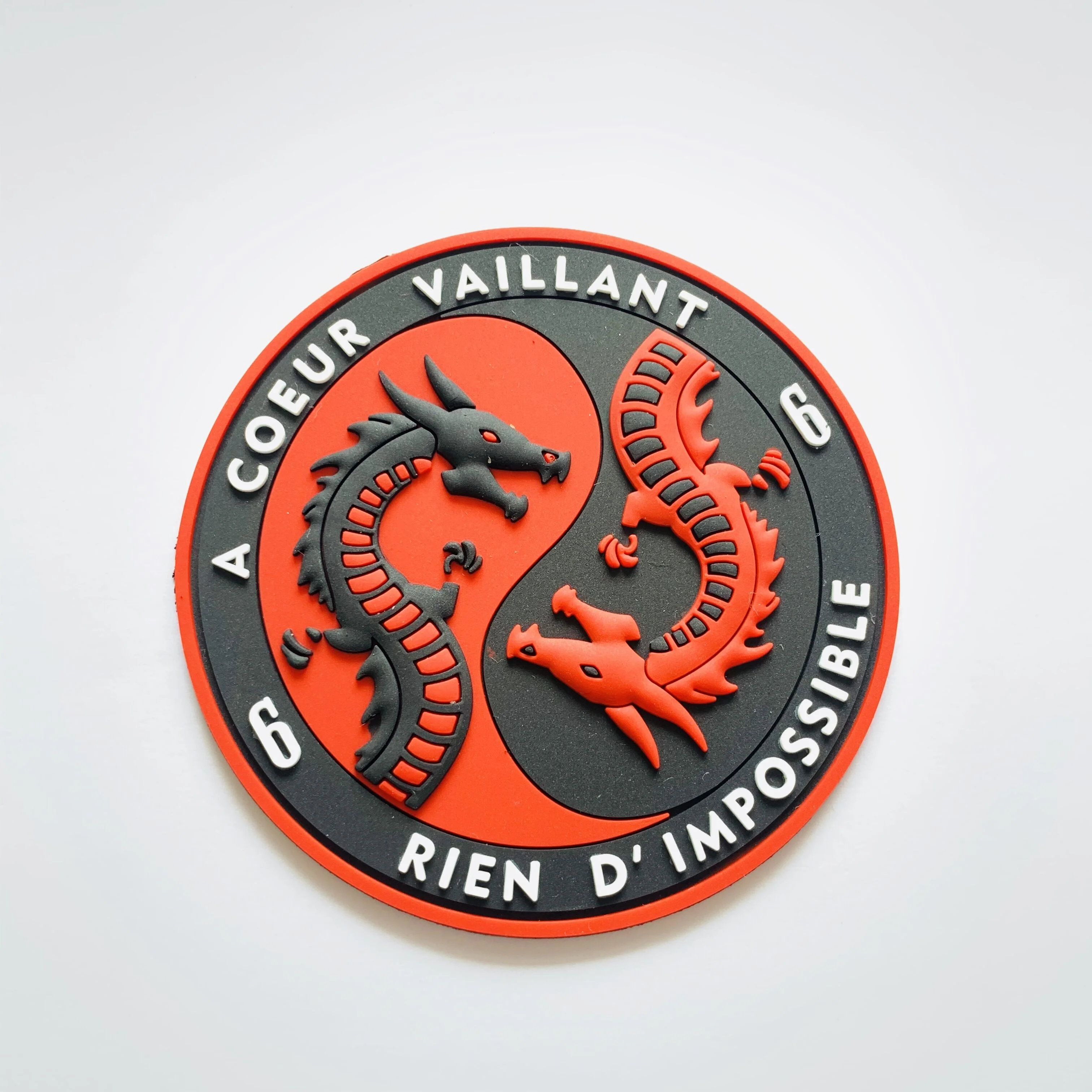 Wholesale Custom Logo Clothing 3D PVC badge Garment Accessory Rubber Patch