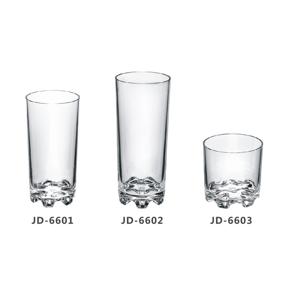 JC0003  Clear Shot Glasses Bulk Wine Tasting Cups Plastic Tumbler Whiskey Mini Shot Cups