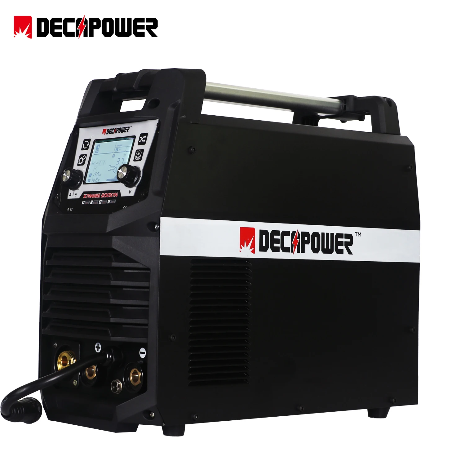 Decapower «Все-в-одном» 200A CO2 GASLESS поток алюминиевый MMA TIG MAG Сварочные аппараты с ЖК-дисплеем