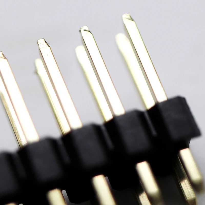 High quality connector 2.54mm single row solderless pin header idc 180 degree pin header connector Male Pin Header Connector