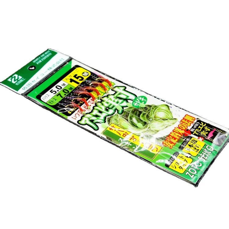 Amazon hot sale  whole price  luminous lures sabikys hooks saltwater fishing sabiki rig  size 14